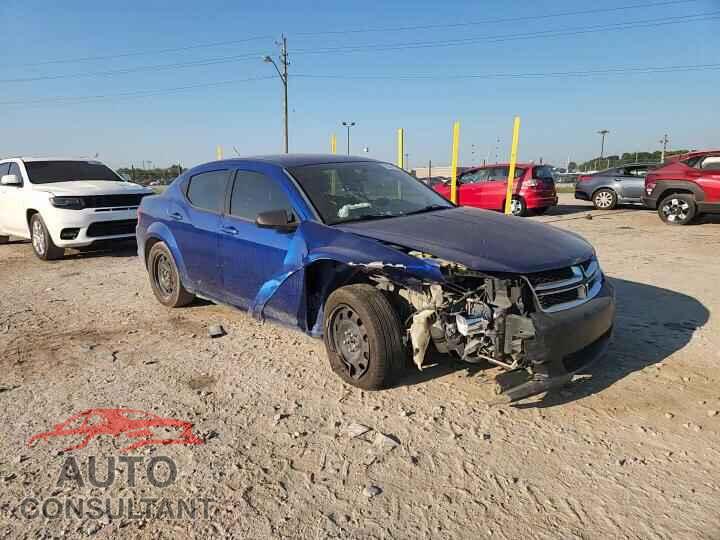 DODGE AVENGER 2012 - 1C3CDZAB2CN259493