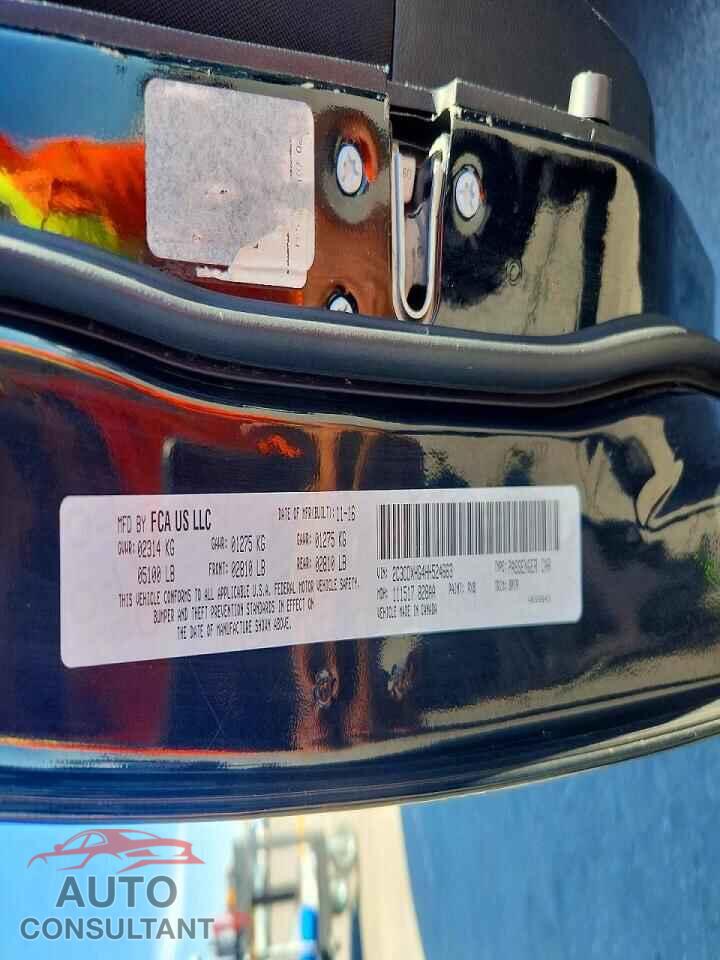 DODGE CHARGER 2017 - 2C3CDXHG4HH524663