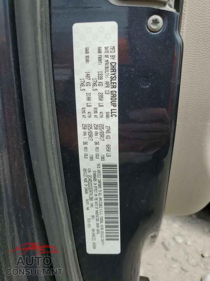 DODGE CARAVAN 2013 - 2C4RDGDG3DR741380