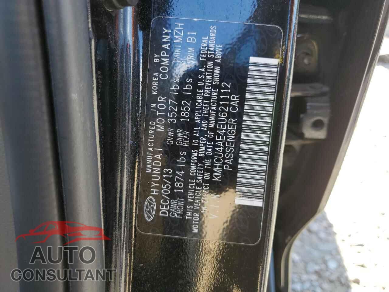 HYUNDAI ACCENT 2014 - KMHCU4AE4EU621112