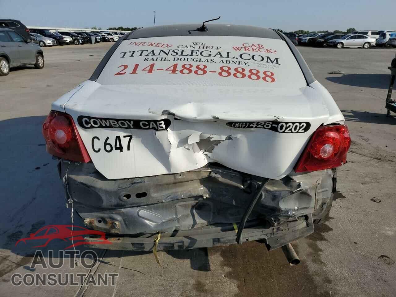 DODGE AVENGER 2013 - 1C3CDZAB6DN648722