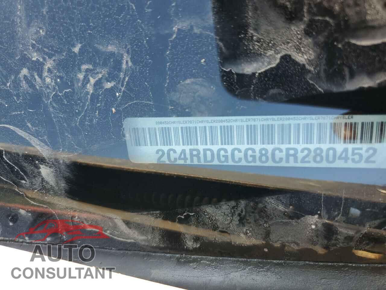 DODGE CARAVAN 2012 - 2C4RDGCG8CR280452