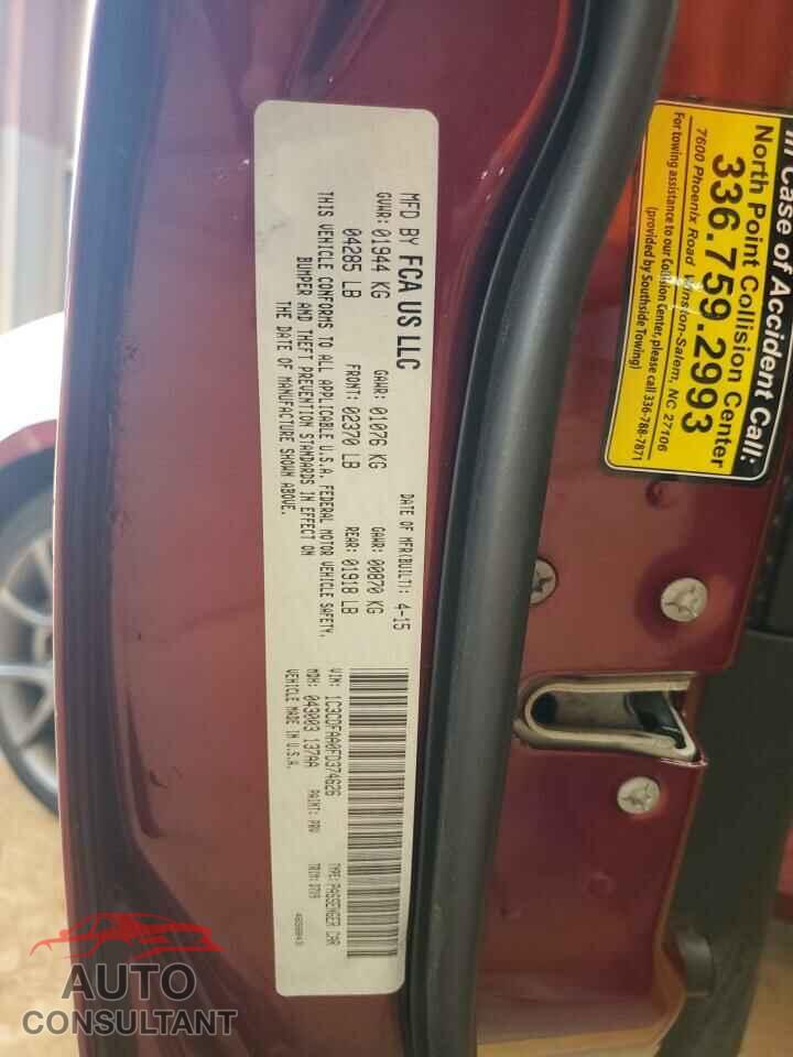 DODGE DART 2015 - 1C3CDFAA0FD374626