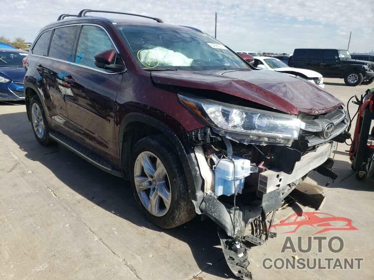 TOYOTA HIGHLANDER 2017 - 5TDYZRFH6HS196268