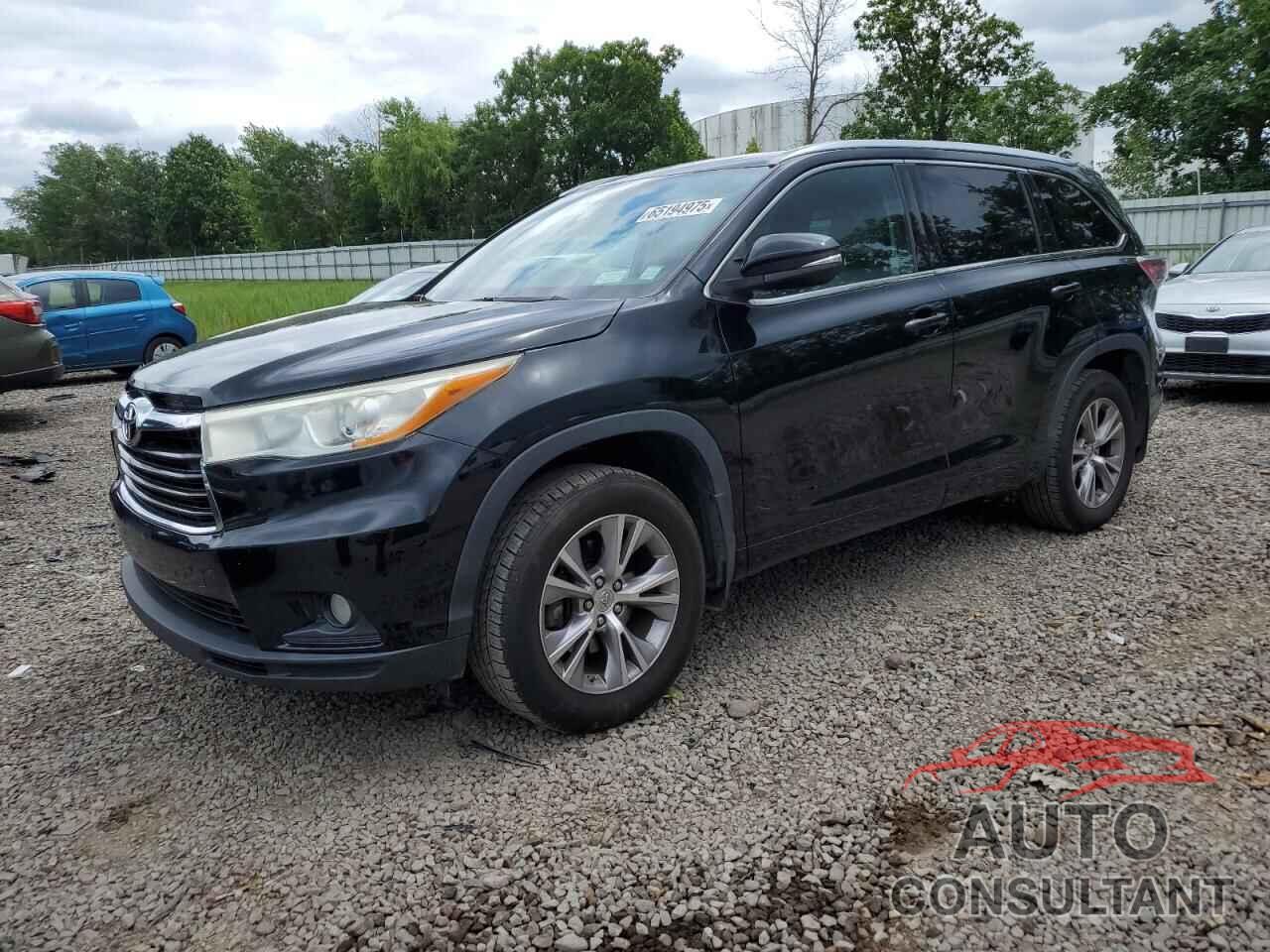 TOYOTA HIGHLANDER 2014 - 5TDJKRFH2ES048863