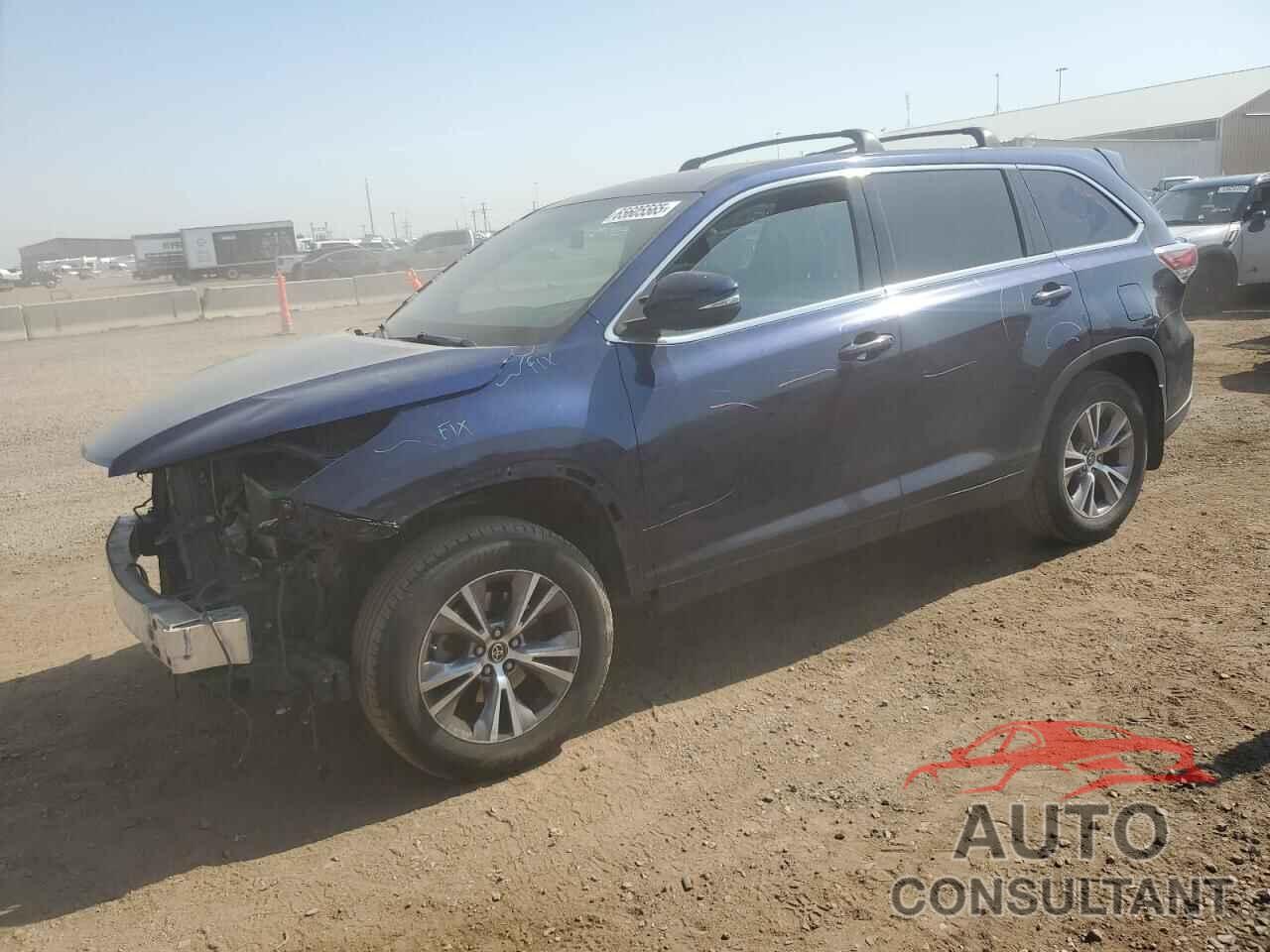TOYOTA HIGHLANDER 2016 - 5TDBKRFH2GS312381