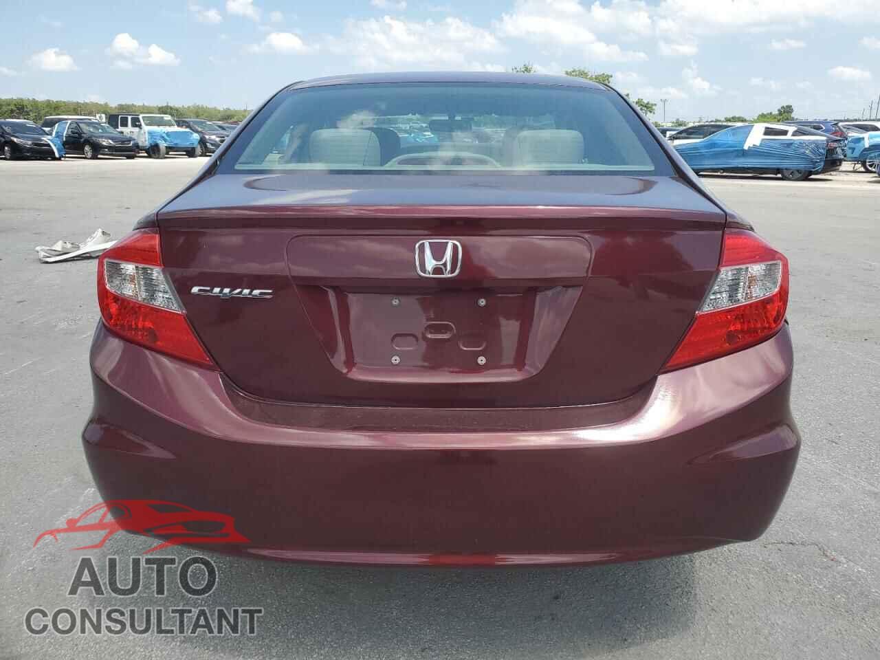 HONDA CIVIC 2012 - 19XFB2F56CE077633