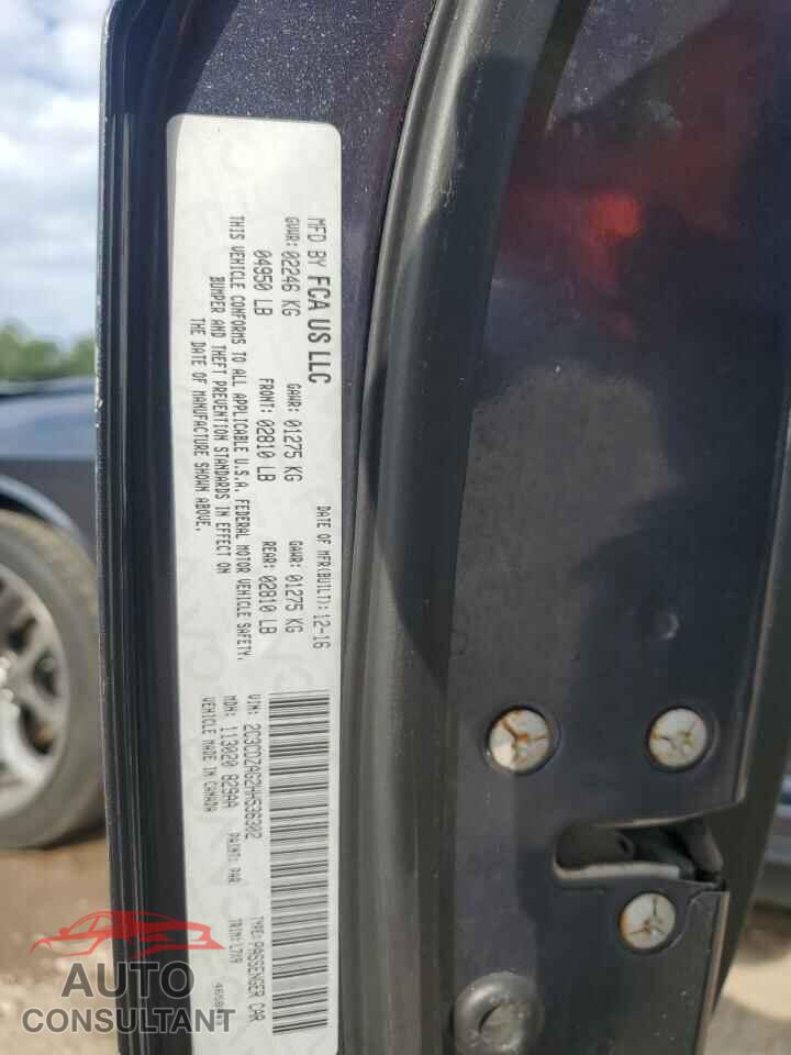 DODGE CHALLENGER 2017 - 2C3CDZAG2HH536302