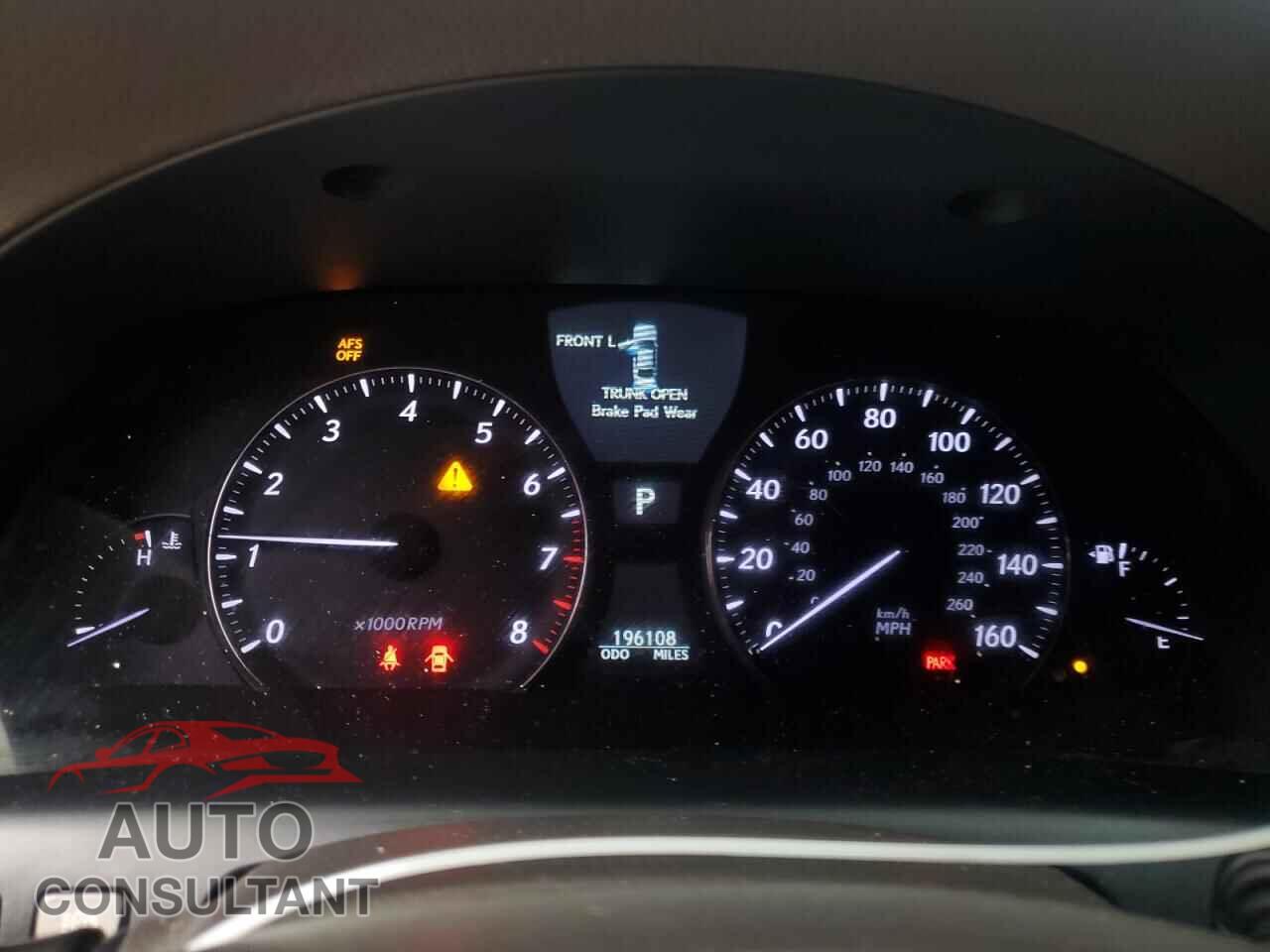 LEXUS LS460 2011 - JTHCL5EF9B5012103