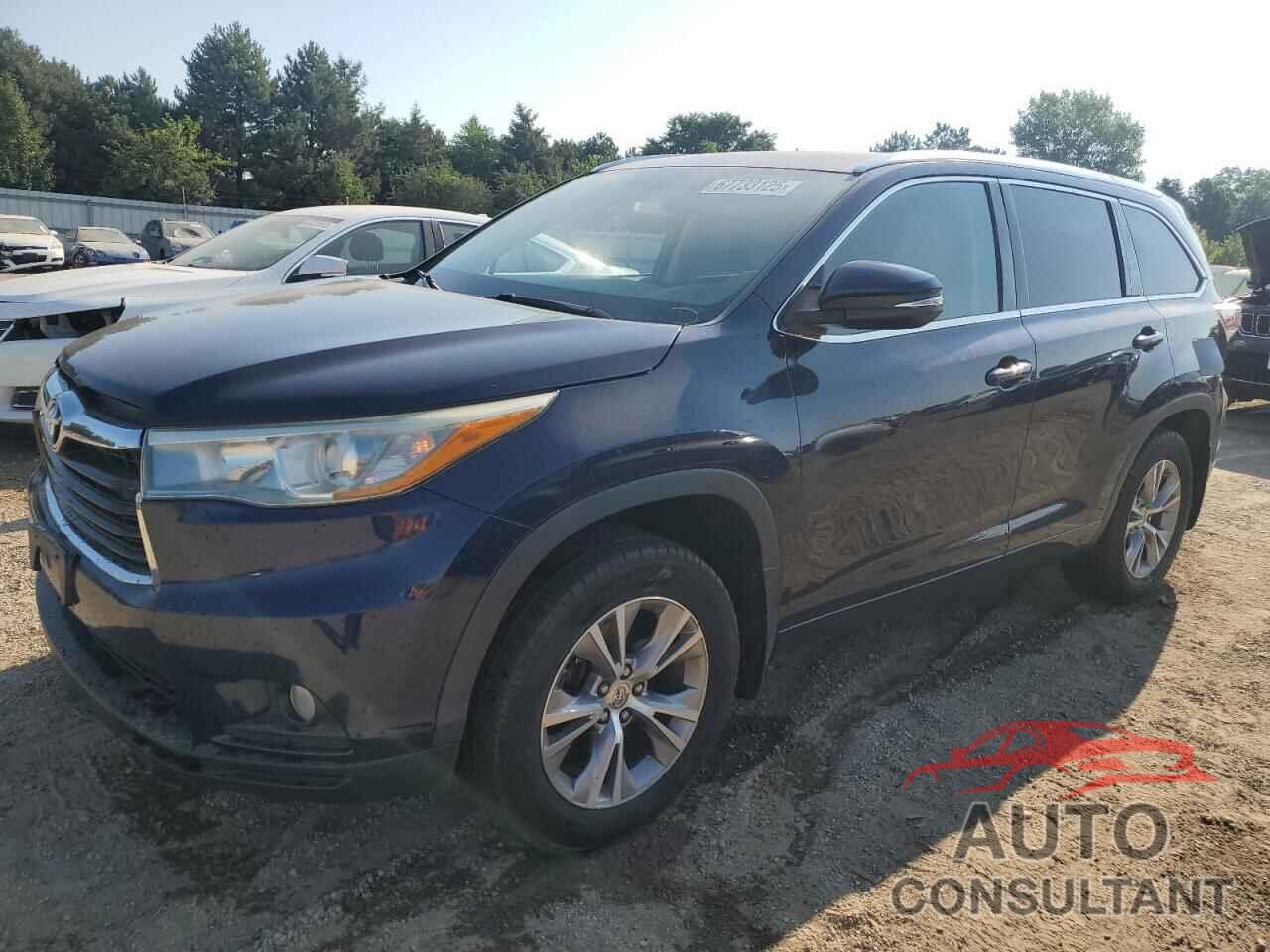 TOYOTA HIGHLANDER 2015 - 5TDJKRFH2FS139908