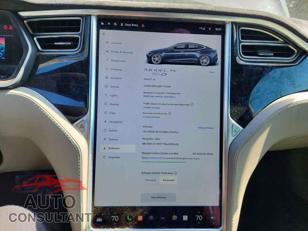 TESLA MODEL S 2015 - 5YJSA1E28FF111394
