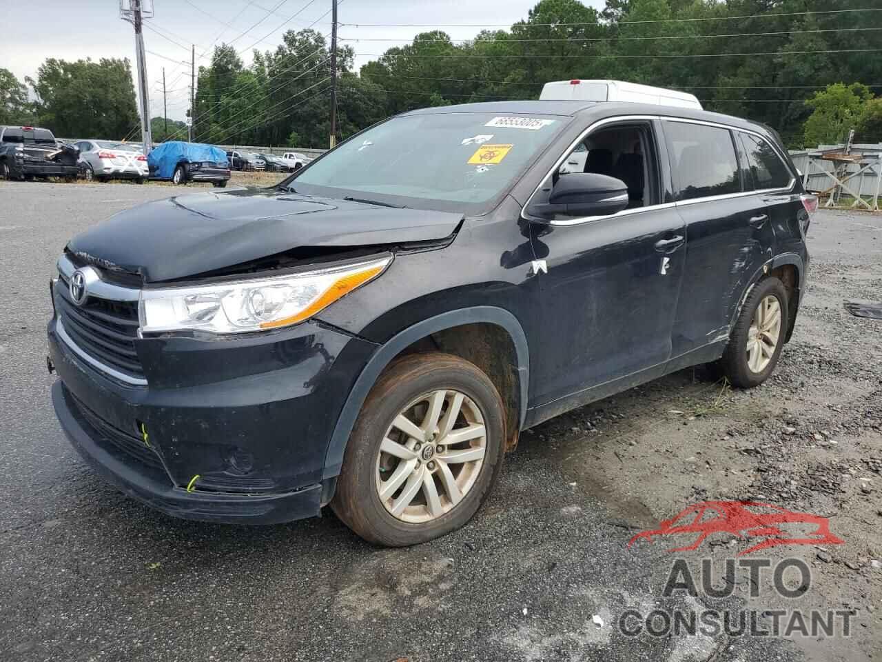 TOYOTA HIGHLANDER 2016 - 5TDZARFH6GS018192