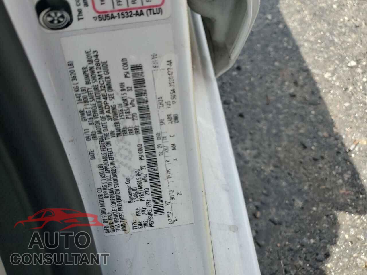 FORD FIESTA 2012 - 3FADP4EJ2CM128043