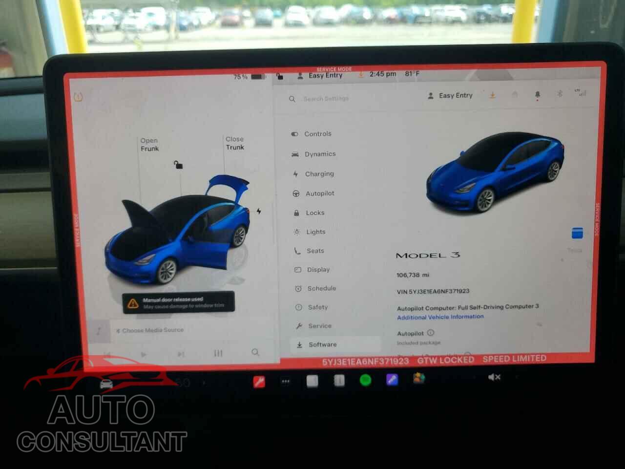 TESLA MODEL 3 2022 - 5YJ3E1EA6NF371923