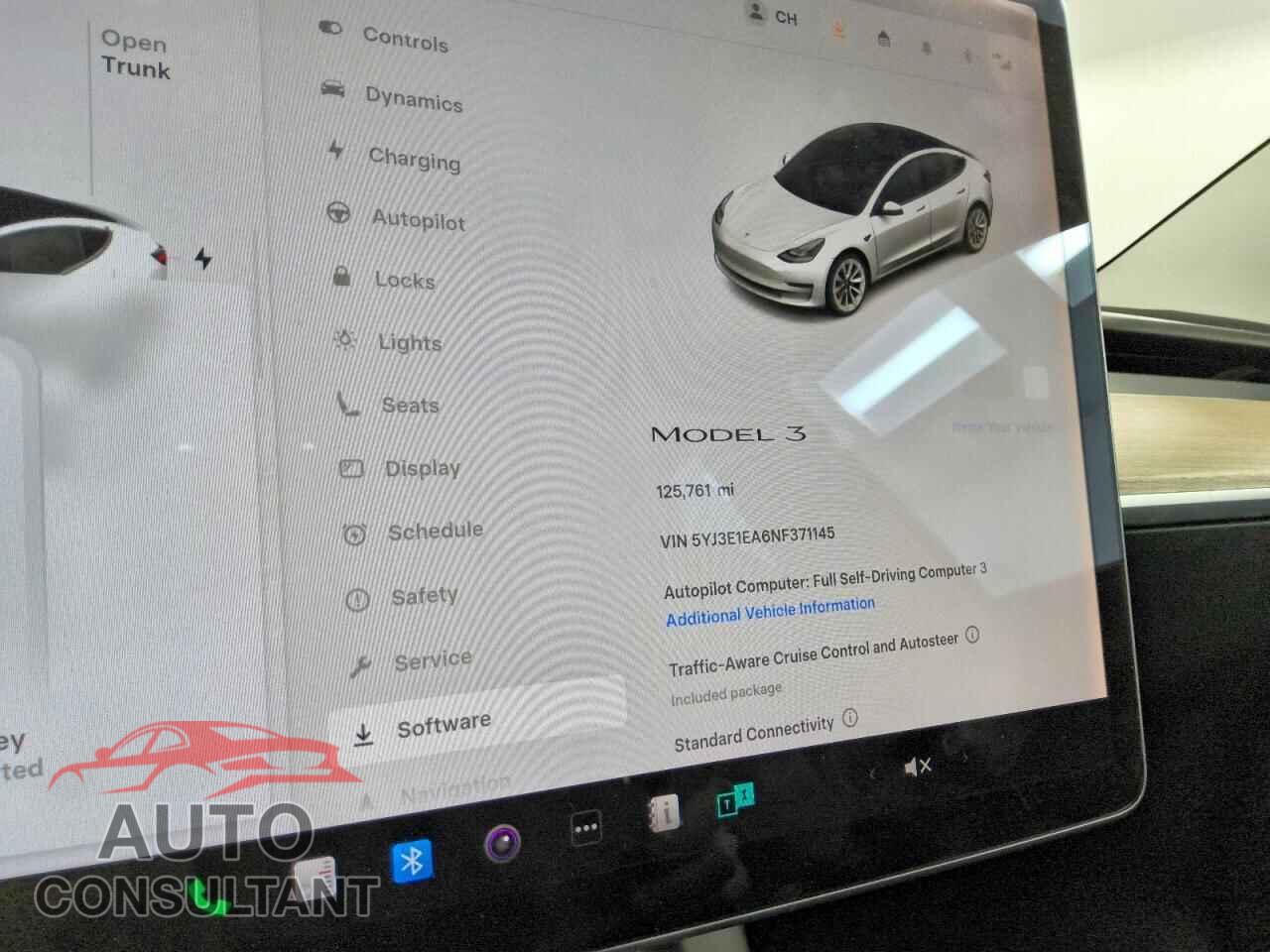 TESLA MODEL 3 2022 - 5YJ3E1EA6NF371145