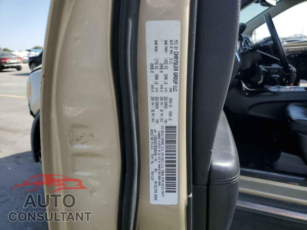 DODGE DURANGO 2011 - 1D4RD4GG7BC680358