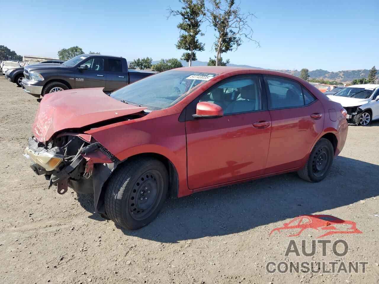 TOYOTA COROLLA 2014 - 5YFBURHE5EP160891