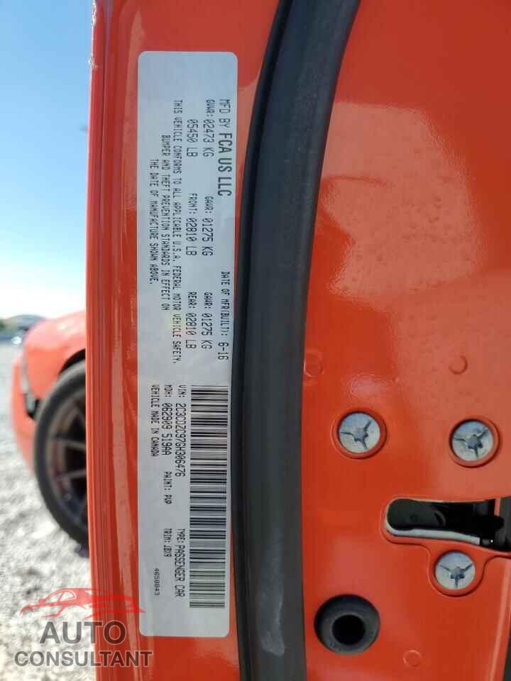 DODGE CHALLENGER 2016 - 2C3CDZC97GH306476