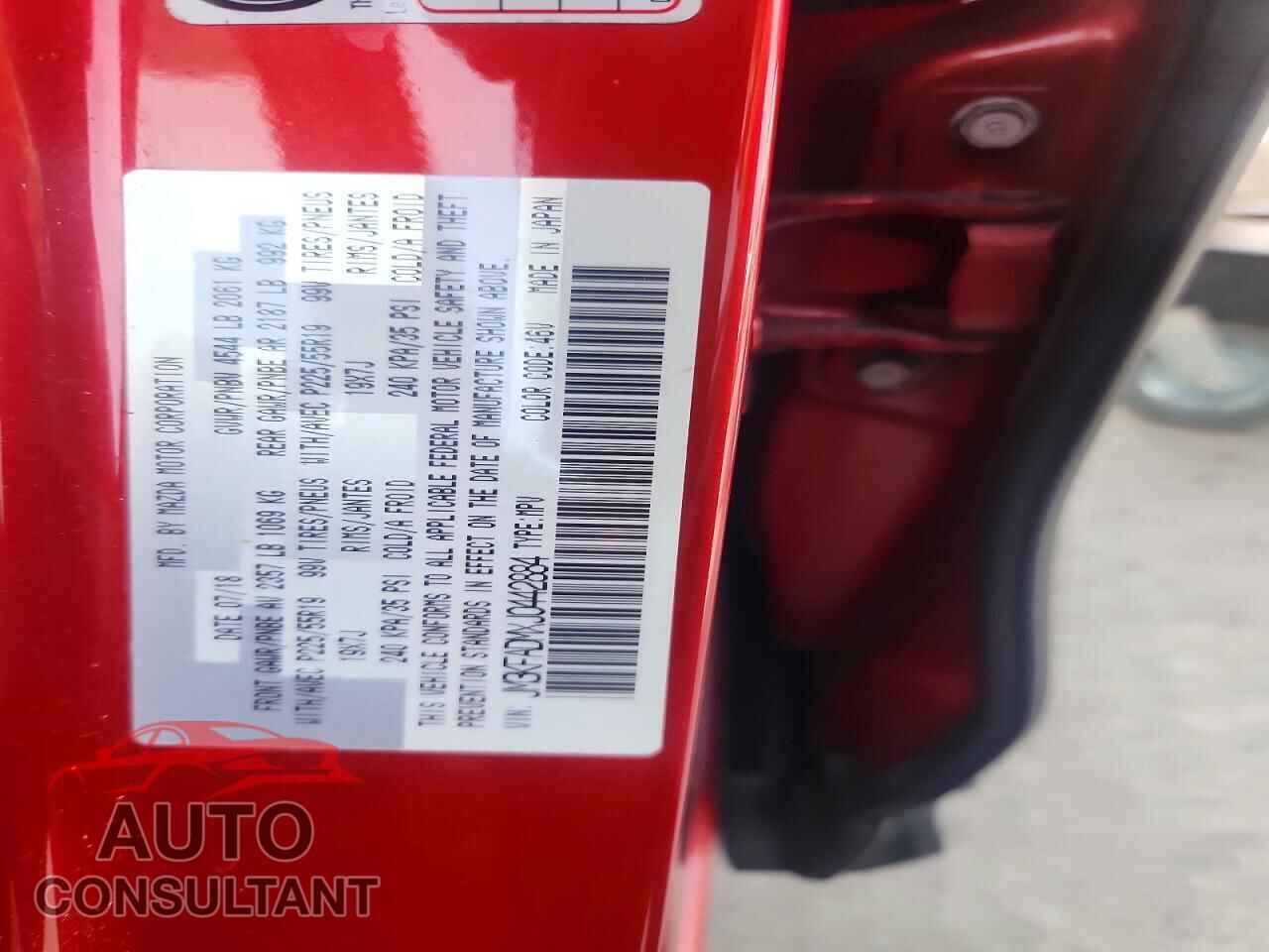 MAZDA CX-5 2018 - JM3KFADMXJ0442884