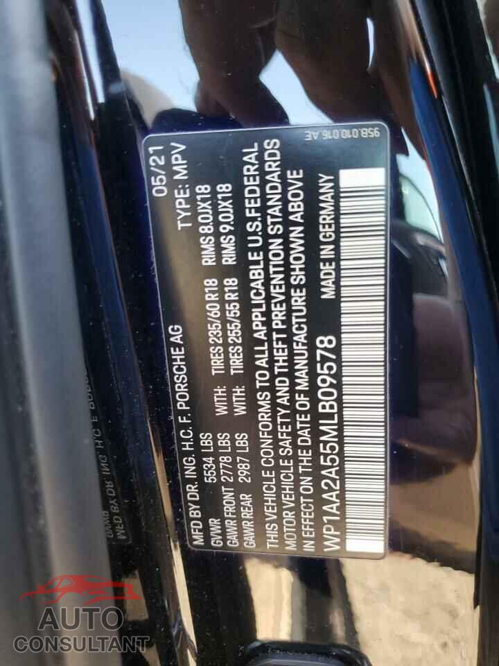 PORSCHE MACAN 2021 - WP1AA2A55MLB09578