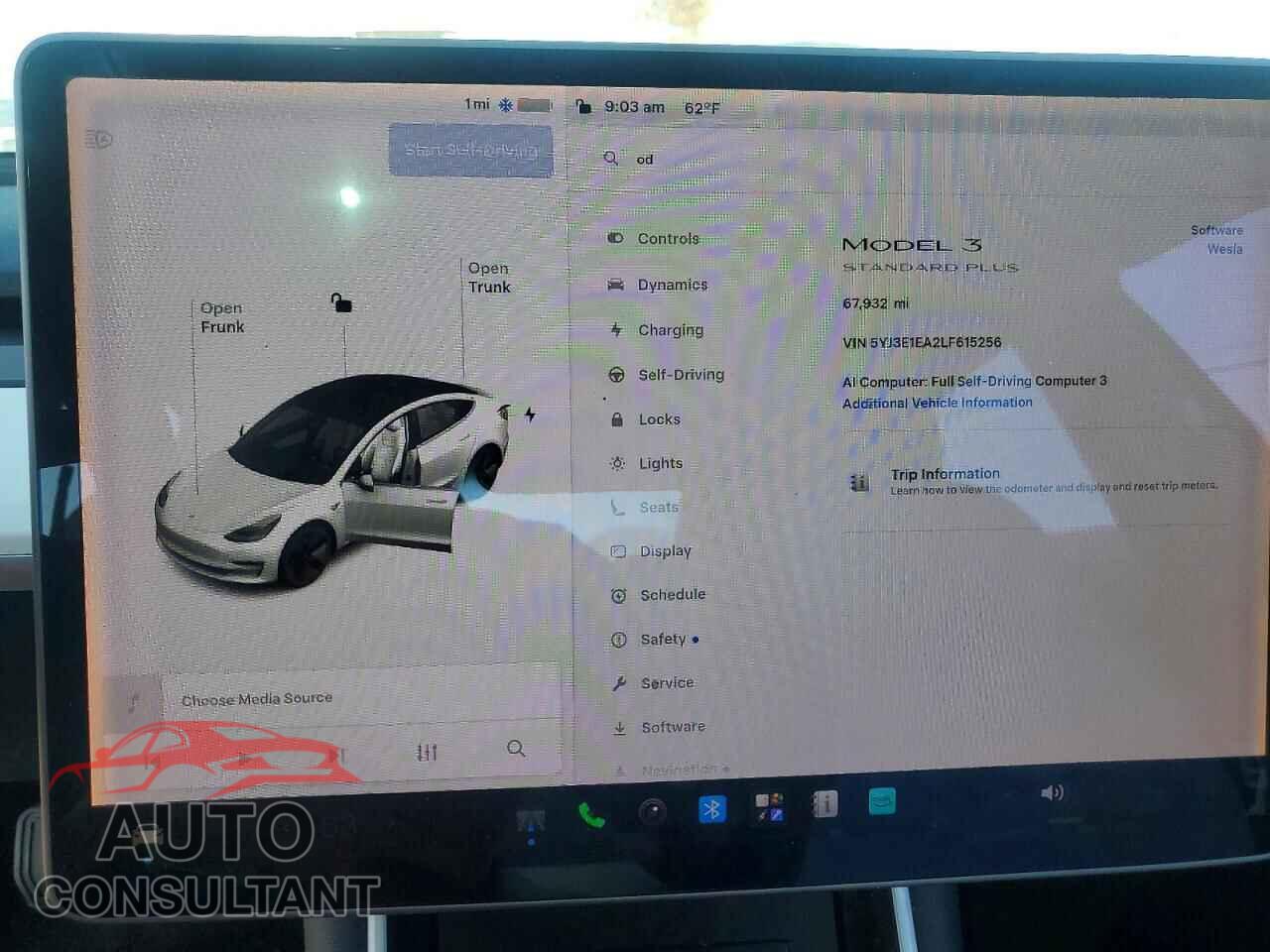 TESLA MODEL 3 2020 - 5YJ3E1EA2LF615256