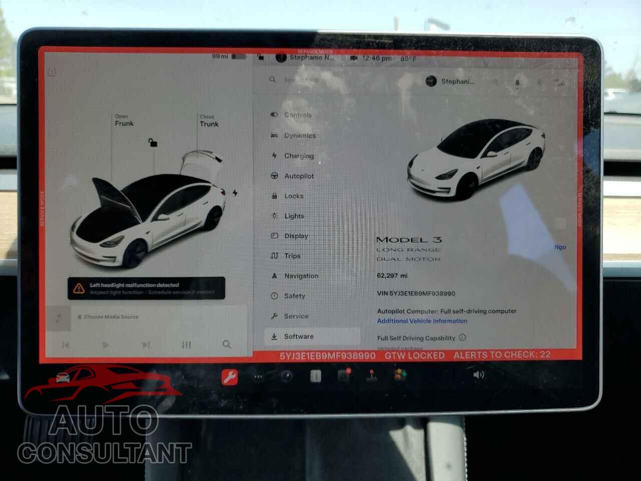 TESLA MODEL 3 2021 - 5YJ3E1EB9MF938990