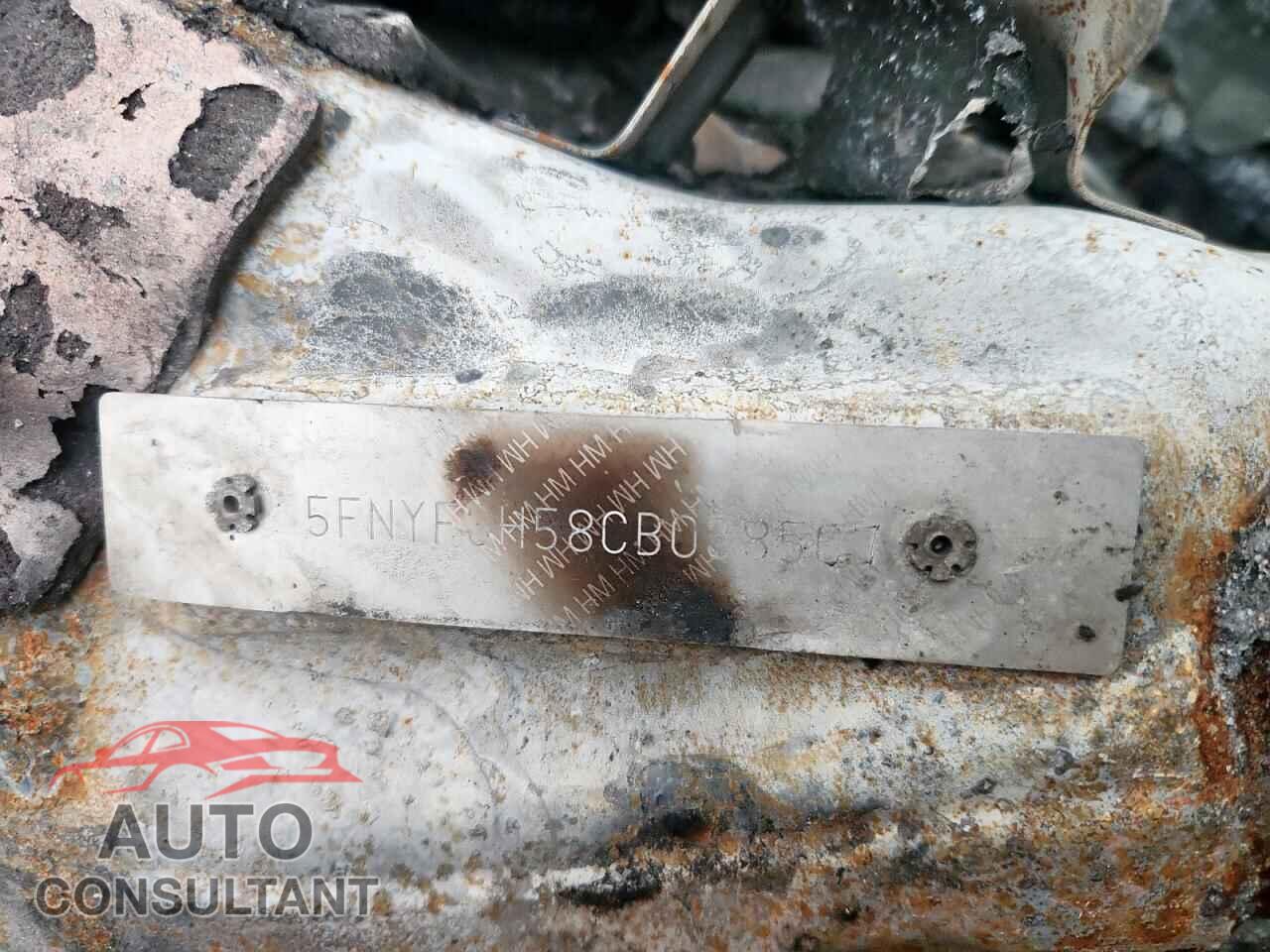 HONDA PILOT 2012 - 5FNYF3H58CB038567