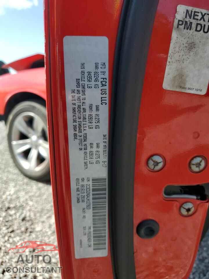 DODGE CHALLENGER 2018 - 2C3CDZAG4JH127823