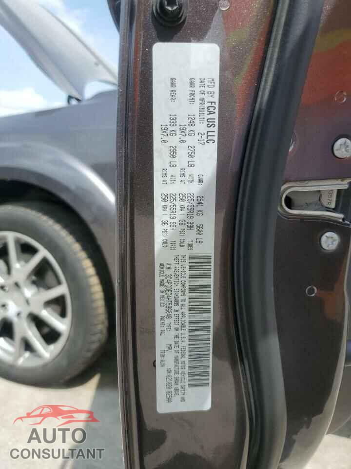 DODGE JOURNEY 2017 - 3C4PDDEG4HT596048