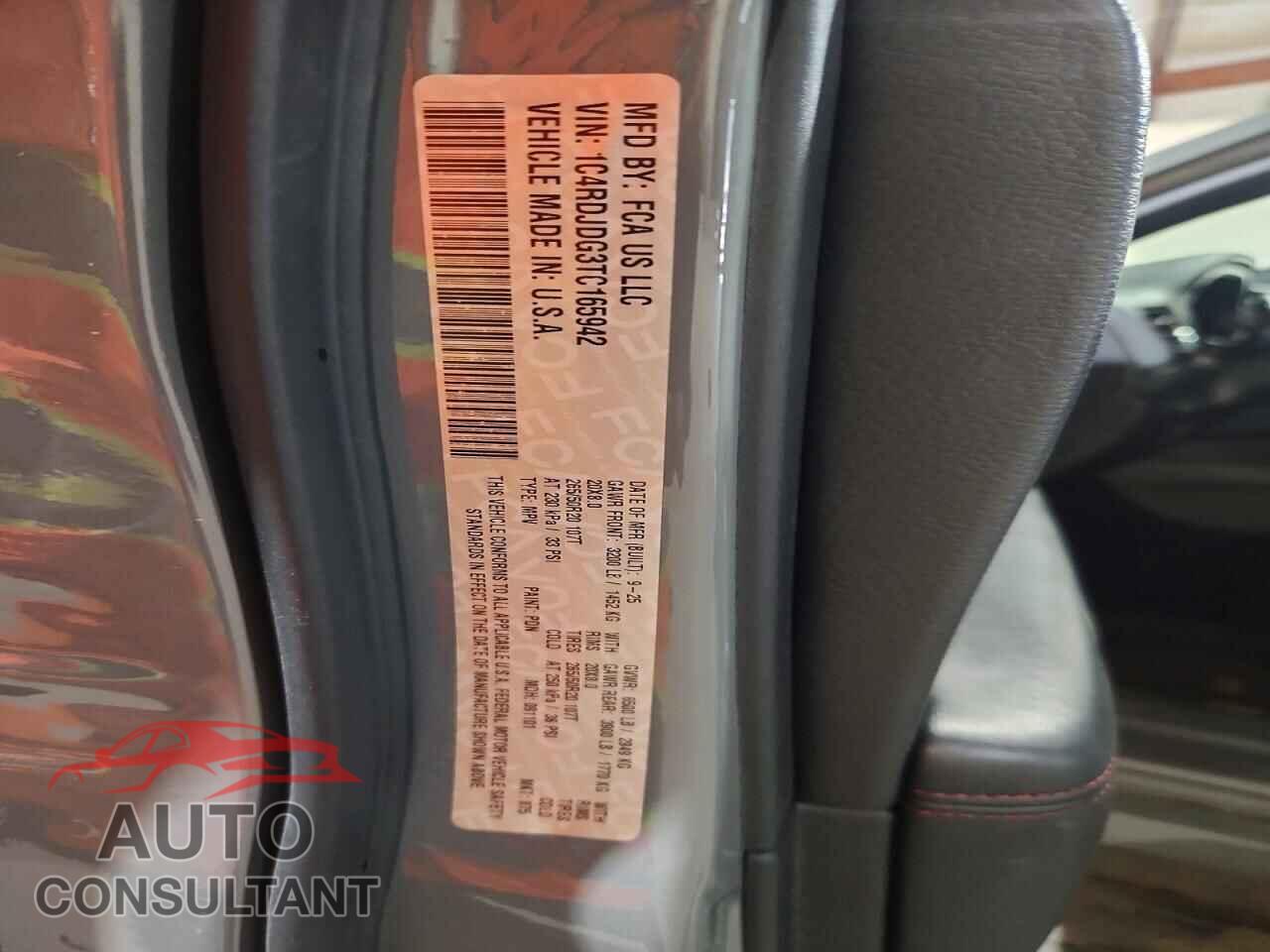 DODGE DURANGO 2026 - 1C4RDJDG3TC165942