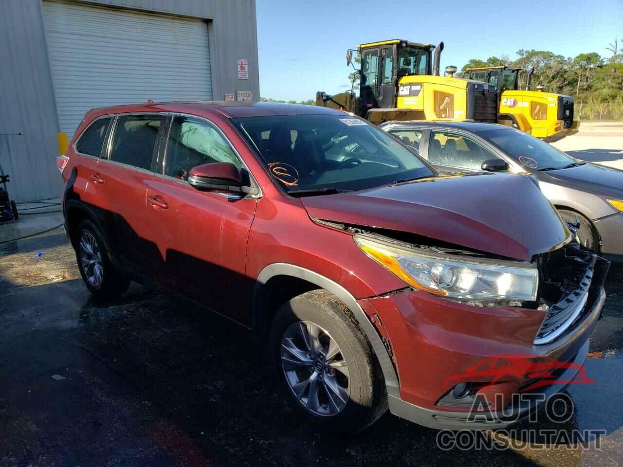 TOYOTA HIGHLANDER 2016 - 5TDZKRFHXGS173163