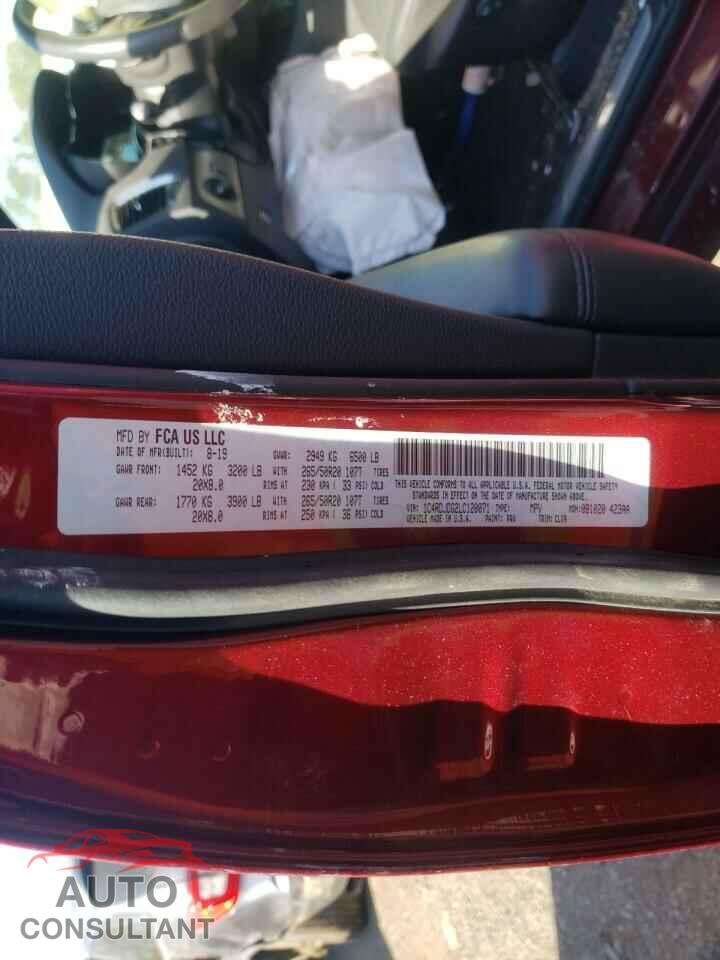 DODGE DURANGO 2020 - 1C4RDJDG2LC120071