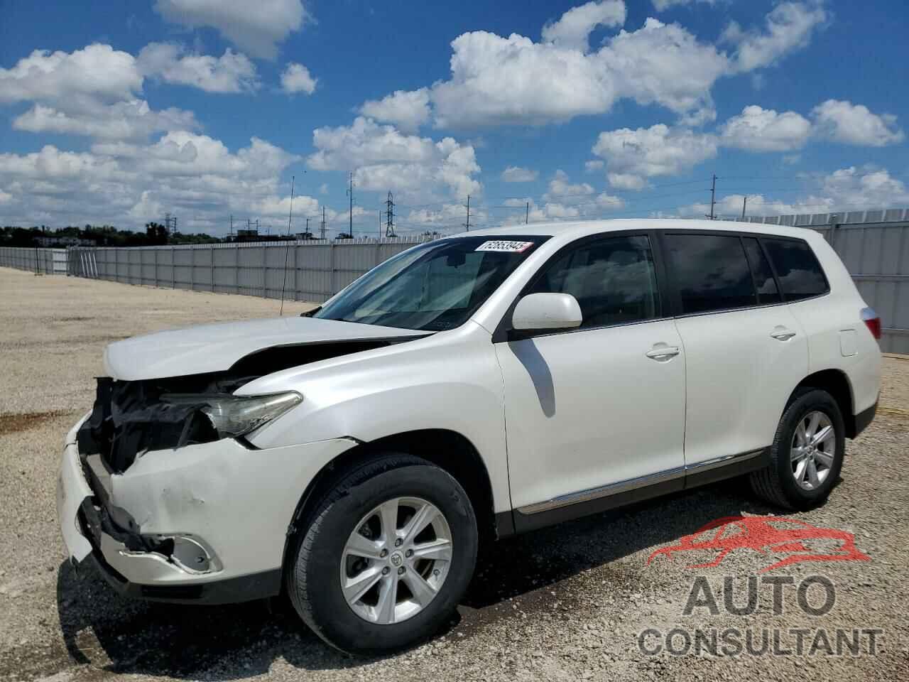 TOYOTA HIGHLANDER 2012 - 5TDBK3EH1CS164930