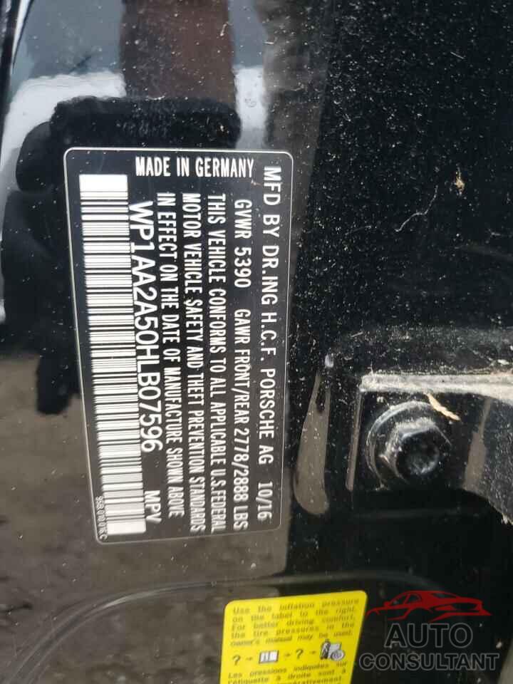 PORSCHE MACAN 2017 - WP1AA2A50HLB07596