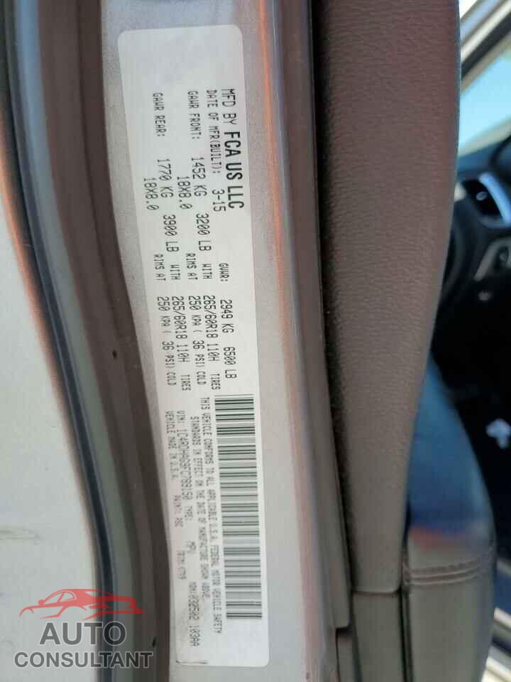 DODGE DURANGO 2015 - 1C4RDHAG9FC789150