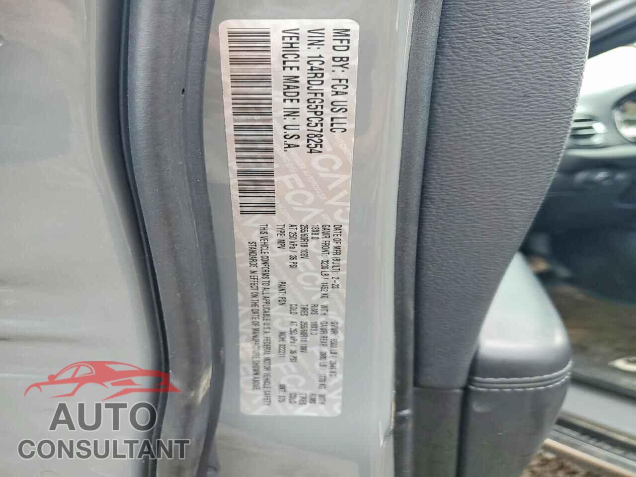 DODGE DURANGO 2023 - 1C4RDJFG5PC578254