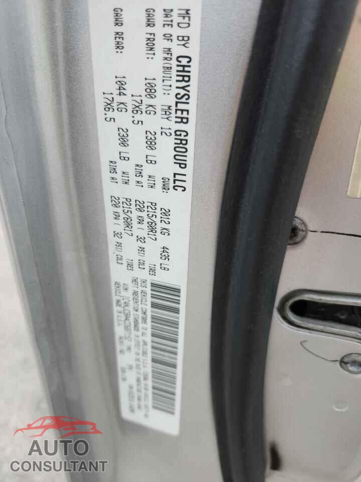 JEEP COMPASS 2012 - 1C4NJCBA4CD687152