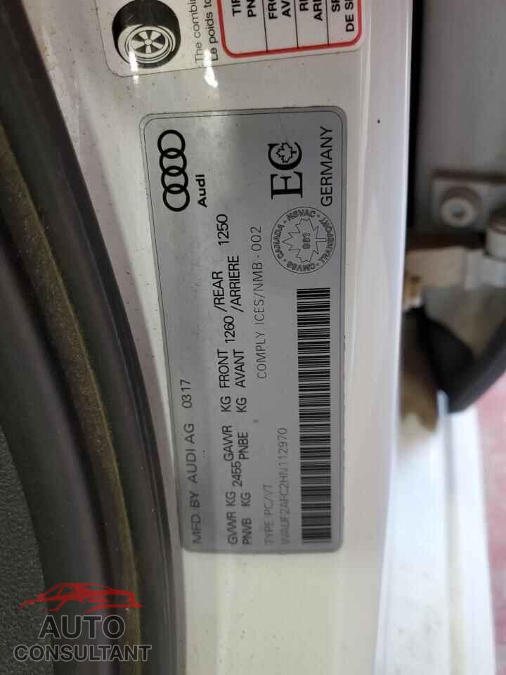 AUDI A6 2017 - WAUF2AFC2HN112970
