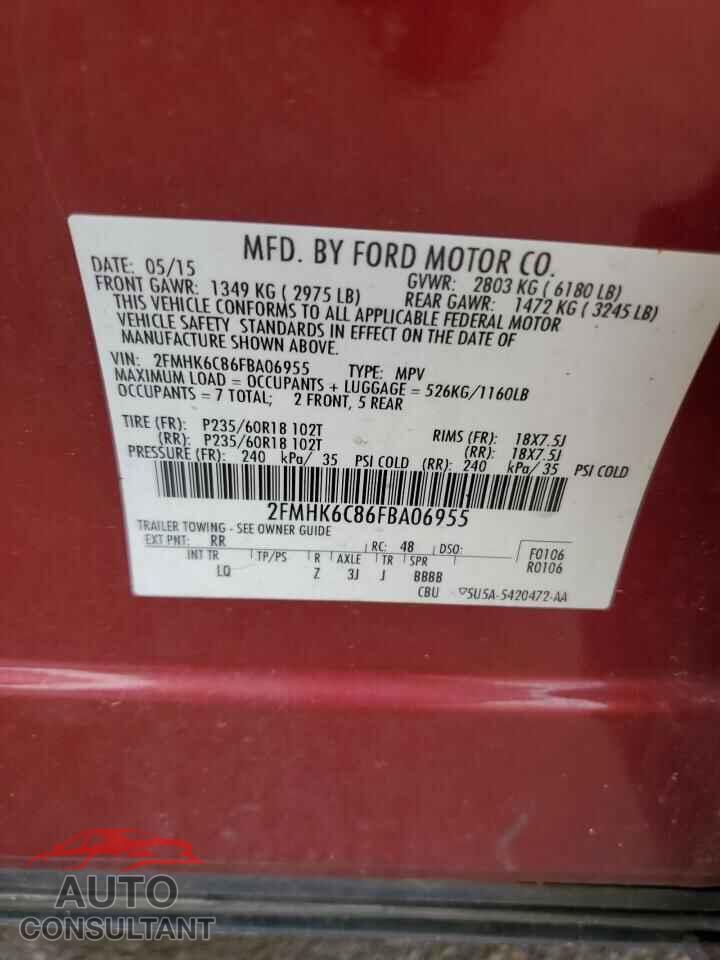 FORD FLEX 2015 - 2FMHK6C86FBA06955