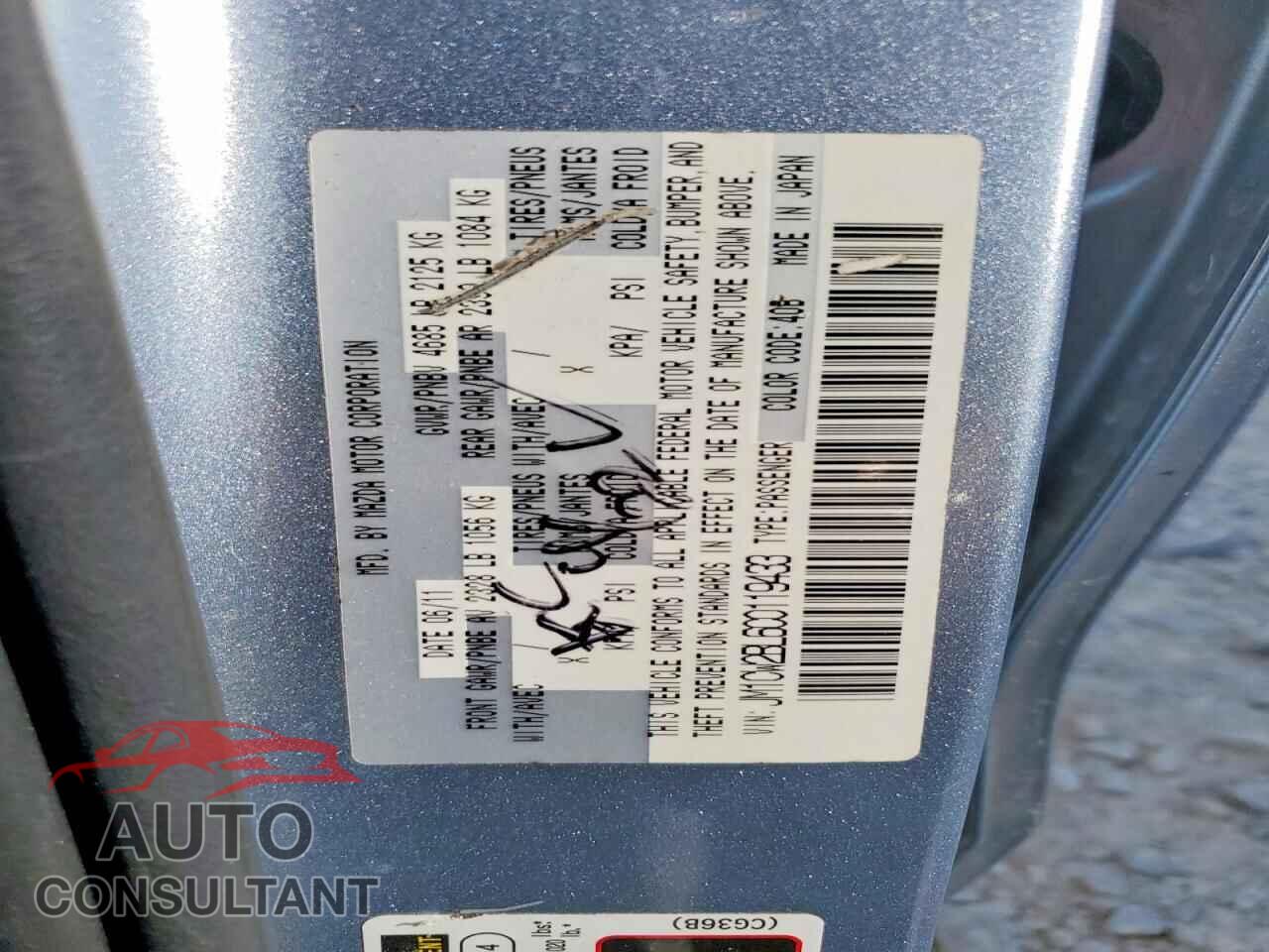 MAZDA 5 2012 - JM1CW2BL6C0119433
