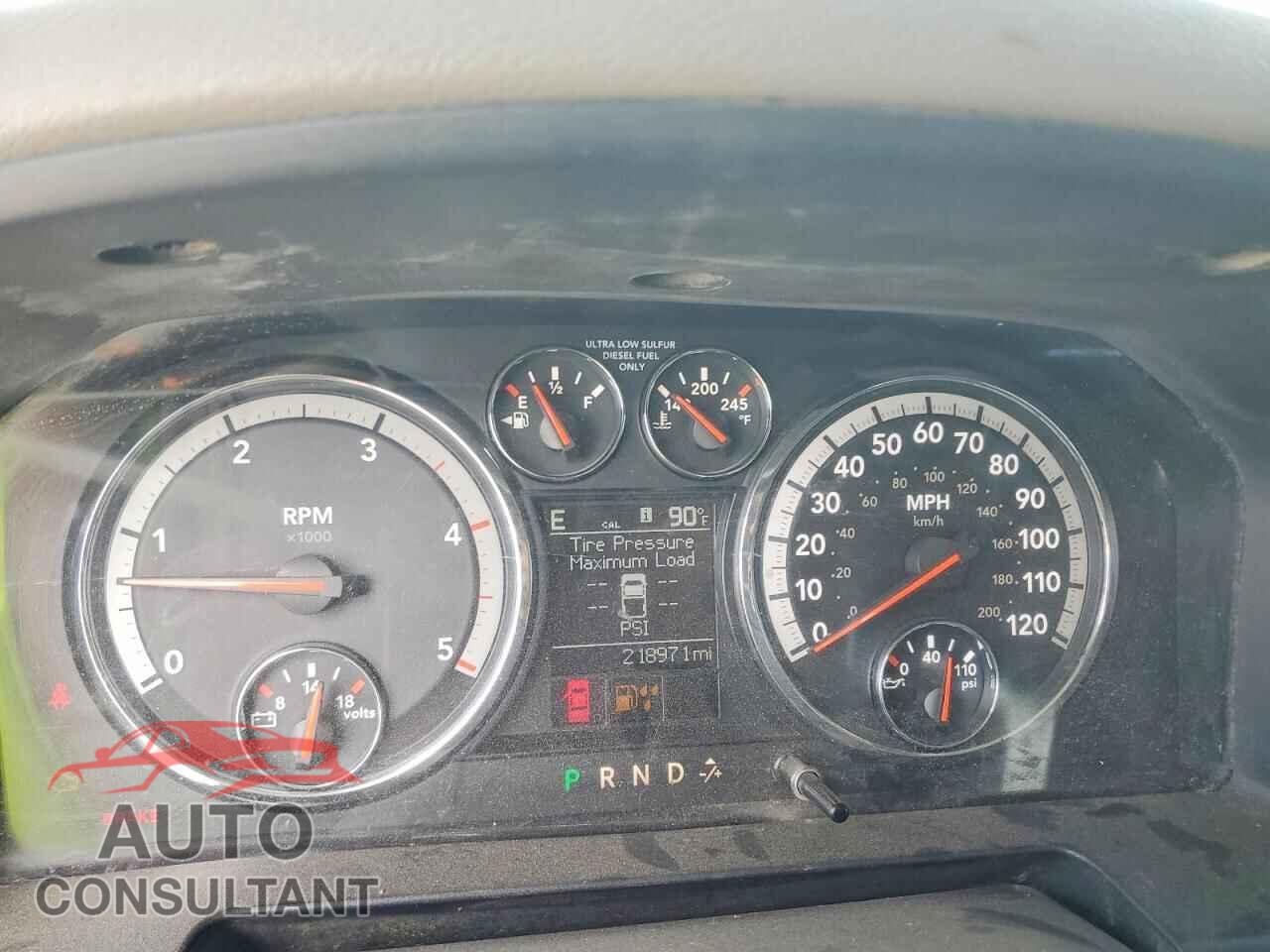 DODGE RAM 2500 2012 - 3C6UD5DLXCG296370