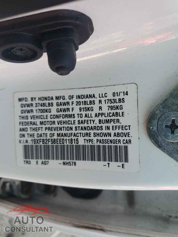 HONDA CIVIC 2014 - 19XFB2F58EE011815
