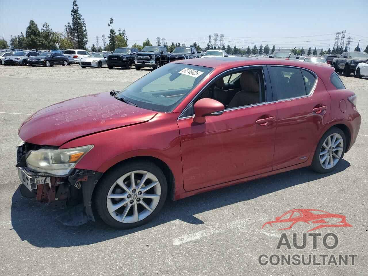 LEXUS CT 200 2012 - JTHKD5BH9C2095291