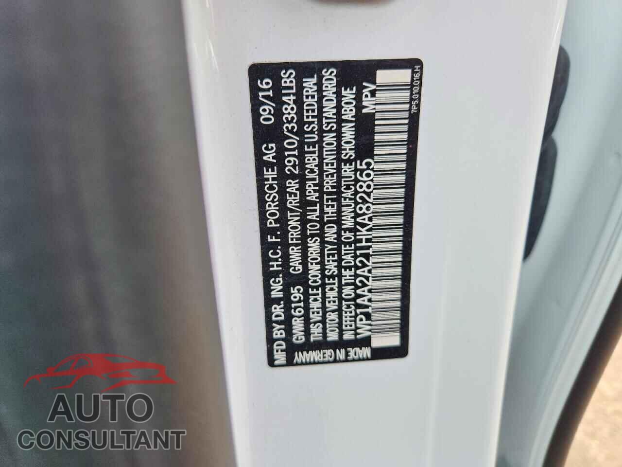 PORSCHE CAYENNE 2017 - WP1AA2A21HKA82865