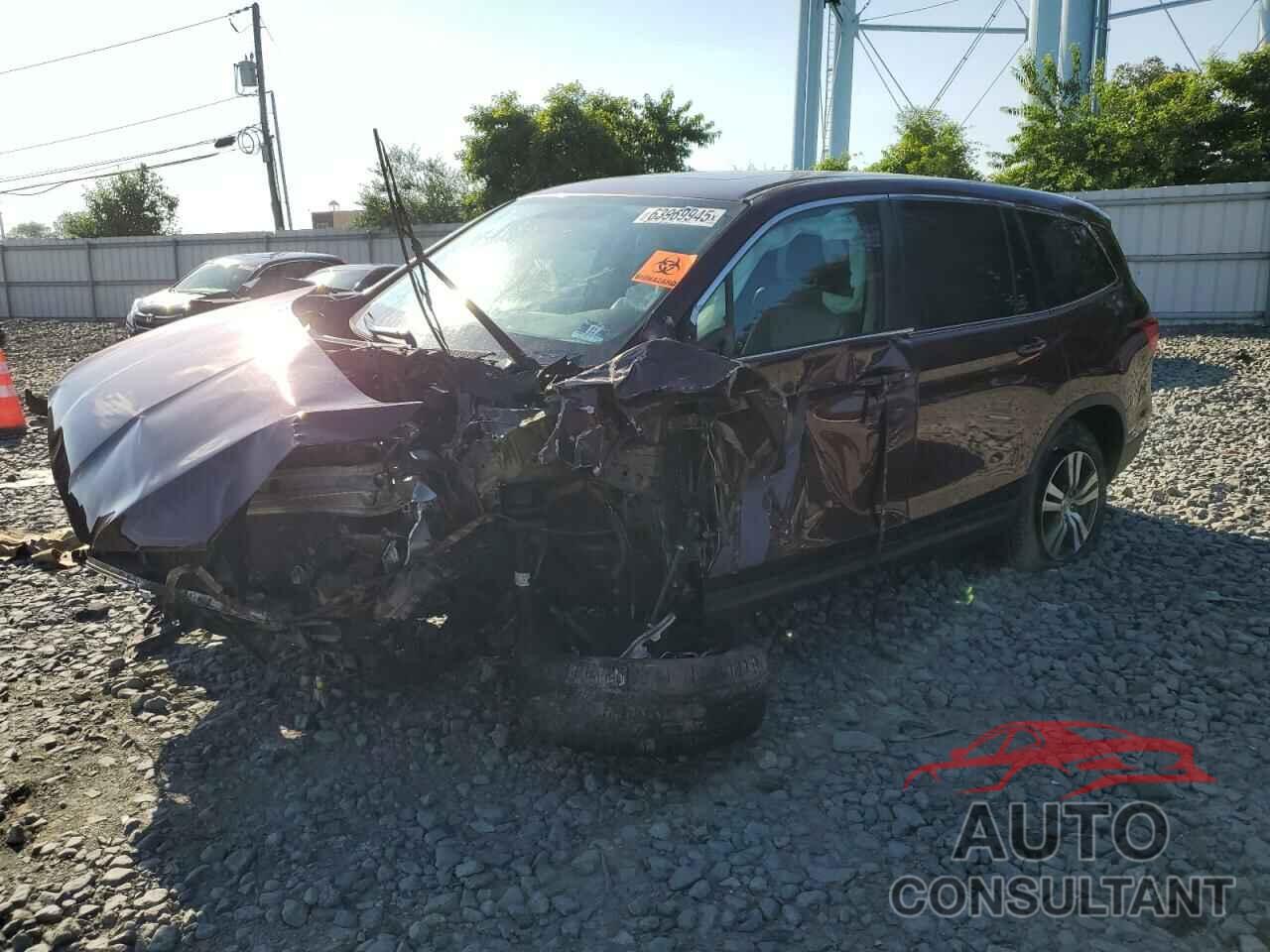HONDA PILOT 2016 - 5FNYF6H55GB044429