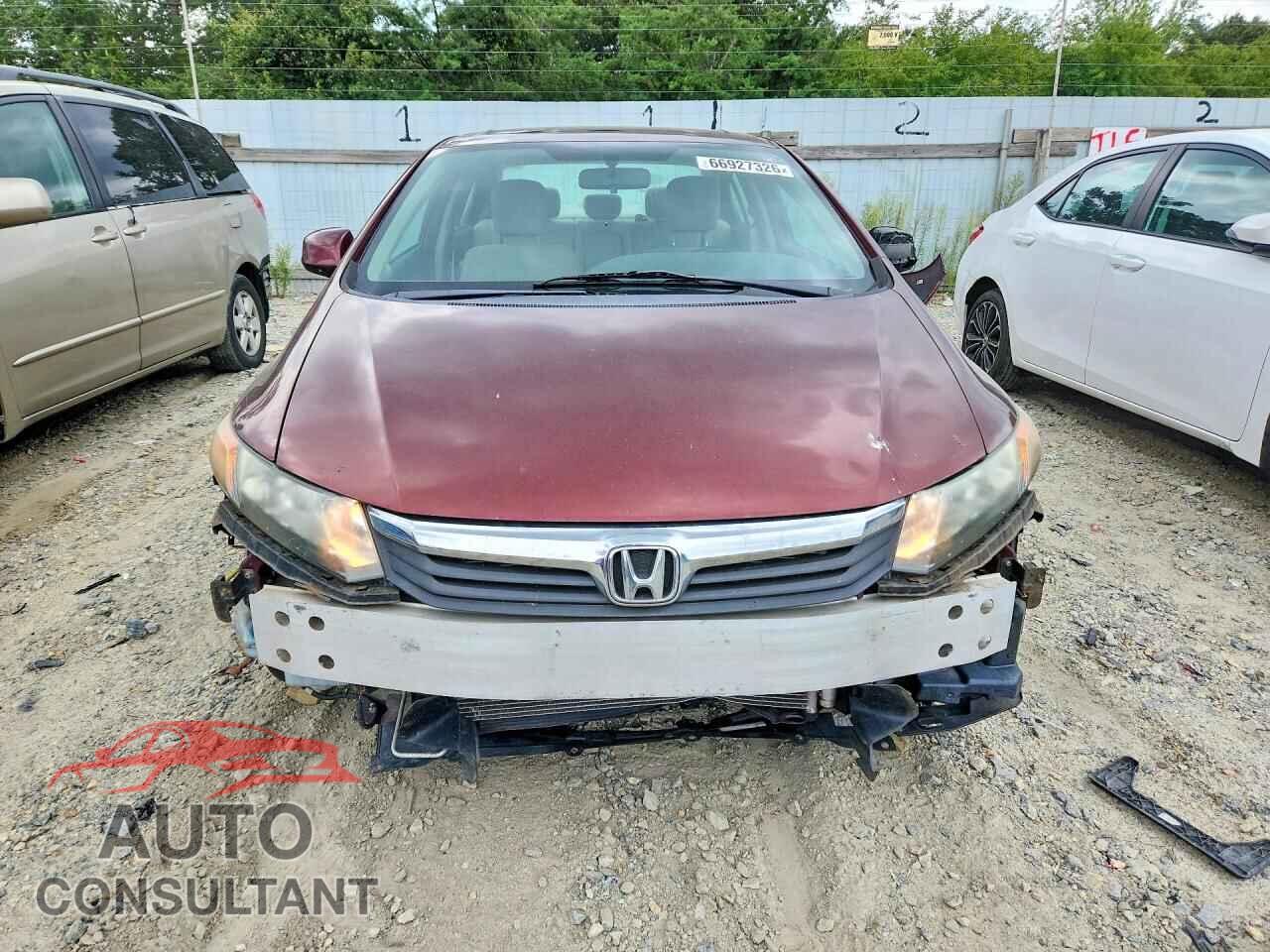 HONDA CIVIC 2012 - 19XFB2F8XCE355105