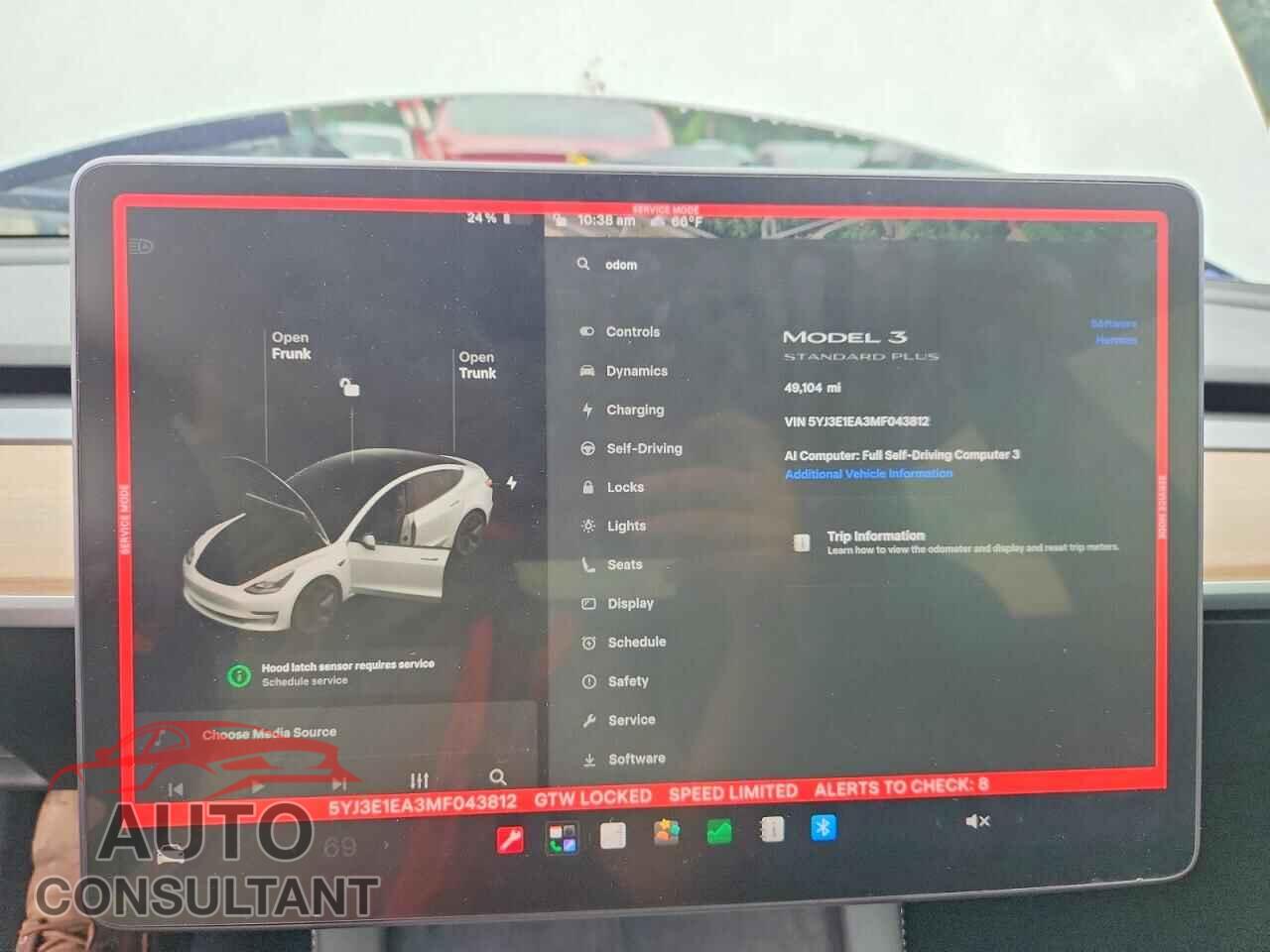 TESLA MODEL 3 2021 - 5YJ3E1EA3MF043812