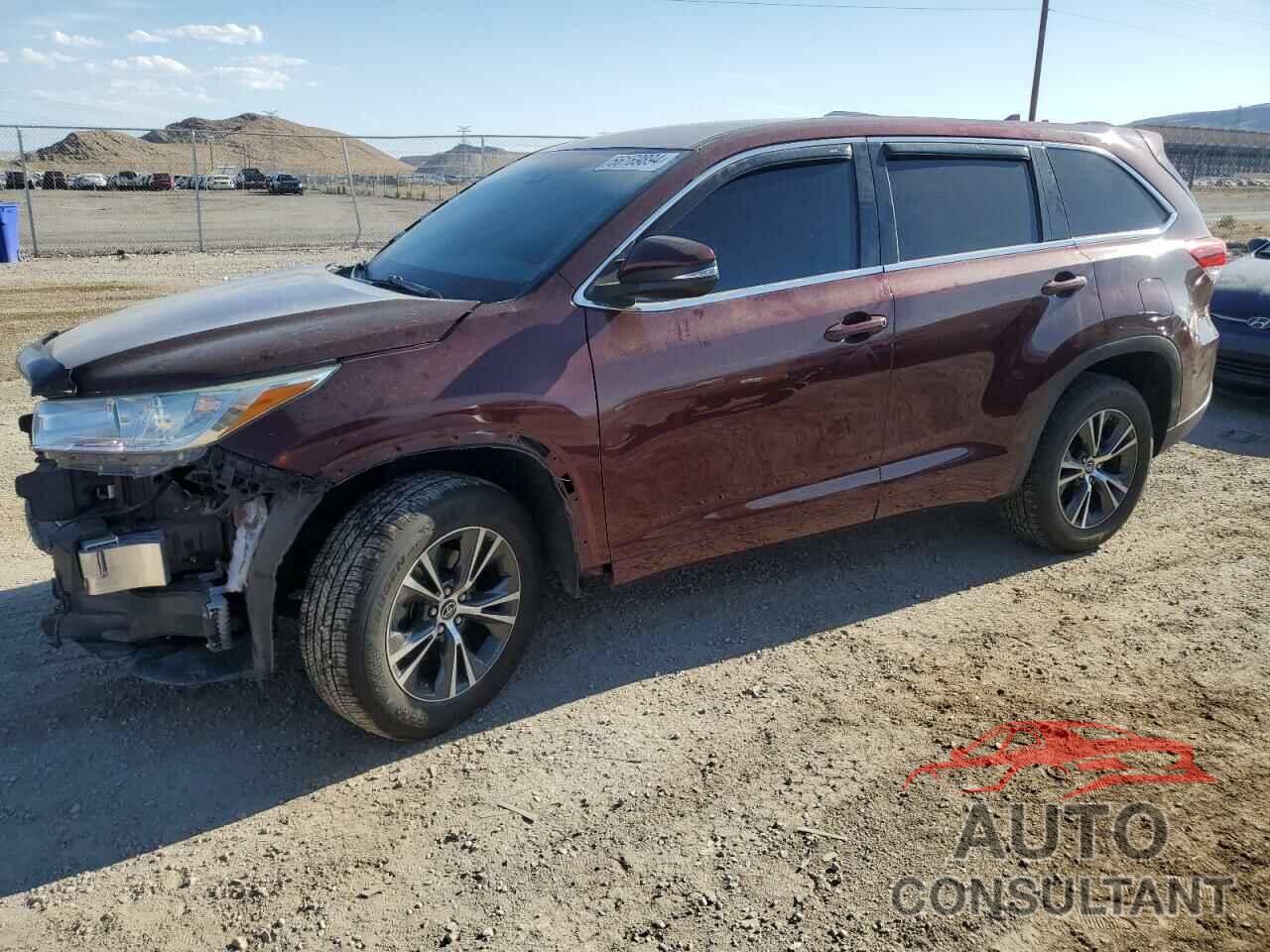 TOYOTA HIGHLANDER 2018 - 5TDZZRFH7JS262742