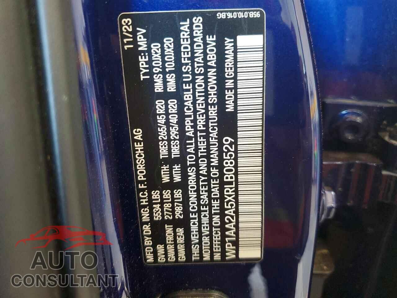 PORSCHE MACAN 2024 - WP1AA2A5XRLB08529