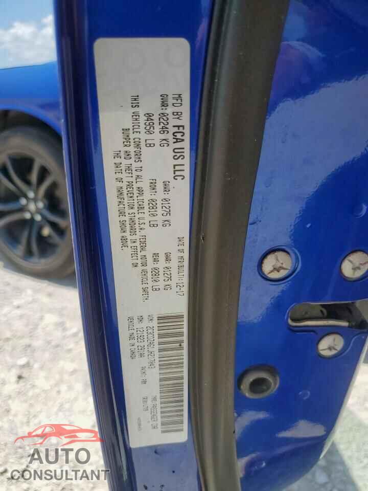 DODGE CHALLENGER 2018 - 2C3CDZAG1JH217043